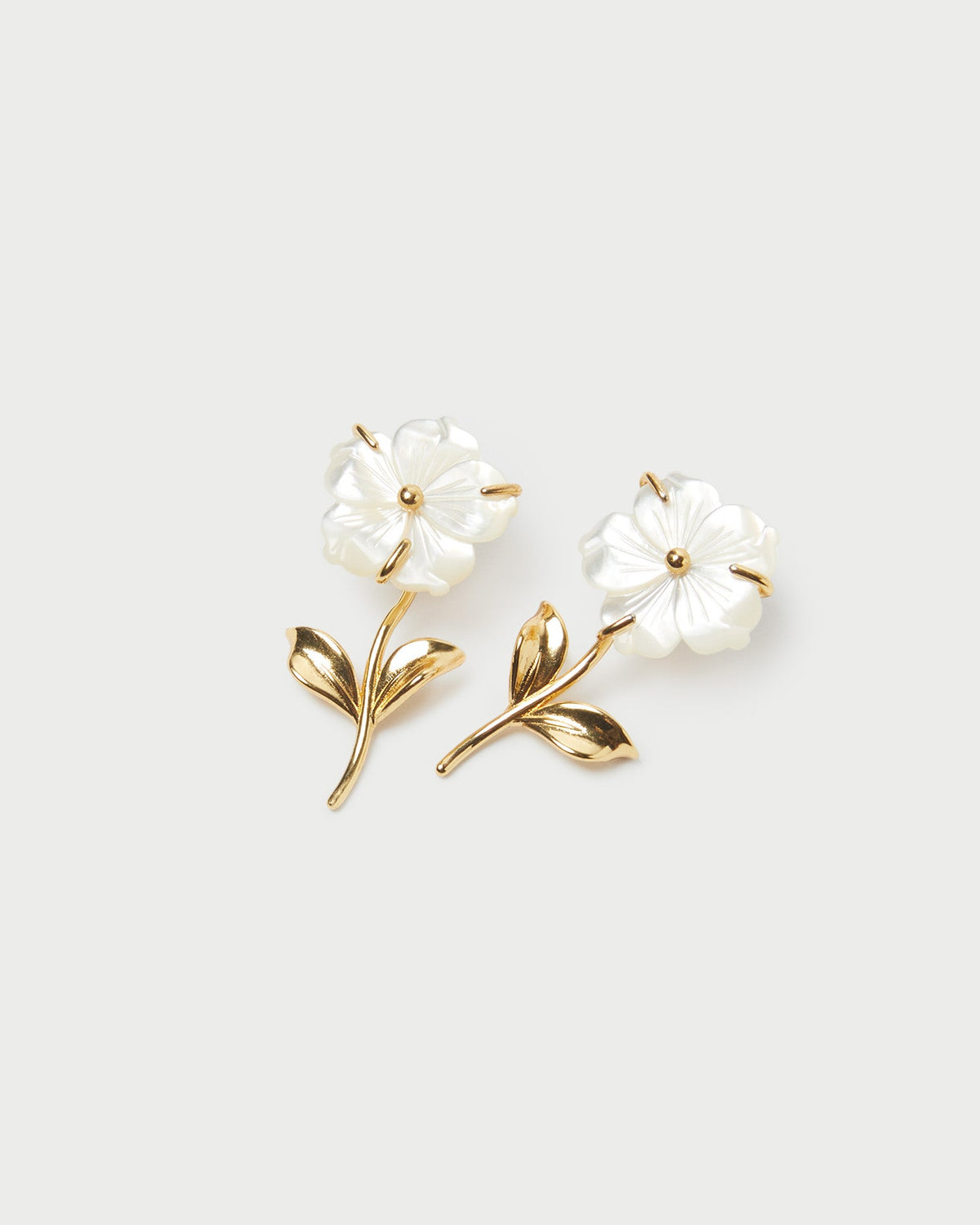 Mai Gold/Pearl Flower Earrings - Loeffler Randall Premium