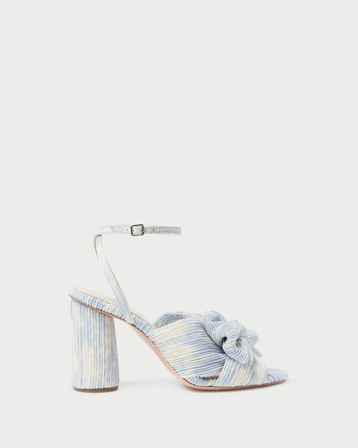 Camellia Blue Floral Bow Heel - Loeffler Randall Discount