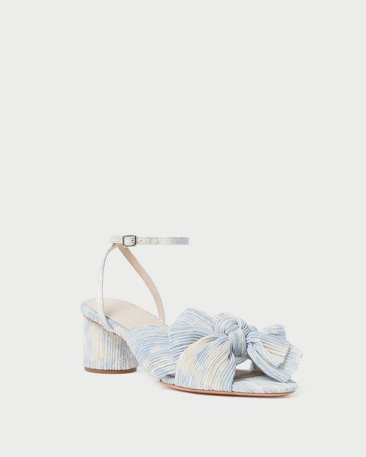 Dahlia Blue Floral Bow Heel - Loeffler Randall Discount