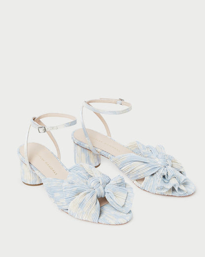 Dahlia Blue Floral Bow Heel - Loeffler Randall Discount