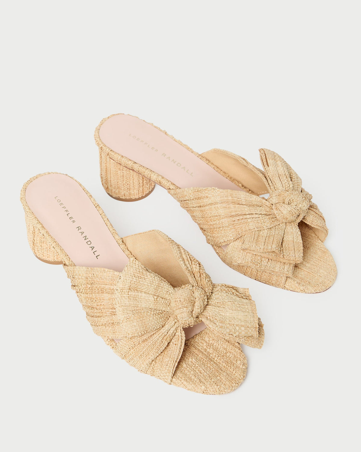 Emilia Natural Pleated Bow Heel - Loeffler Randall Recommended