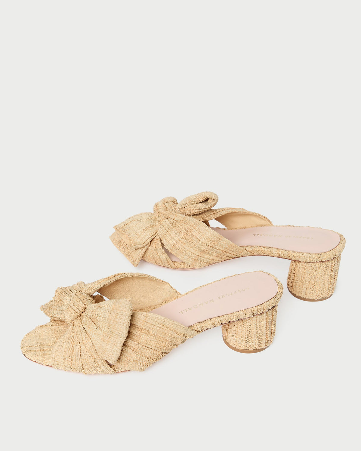 Emilia Natural Pleated Bow Heel - Loeffler Randall Recommended