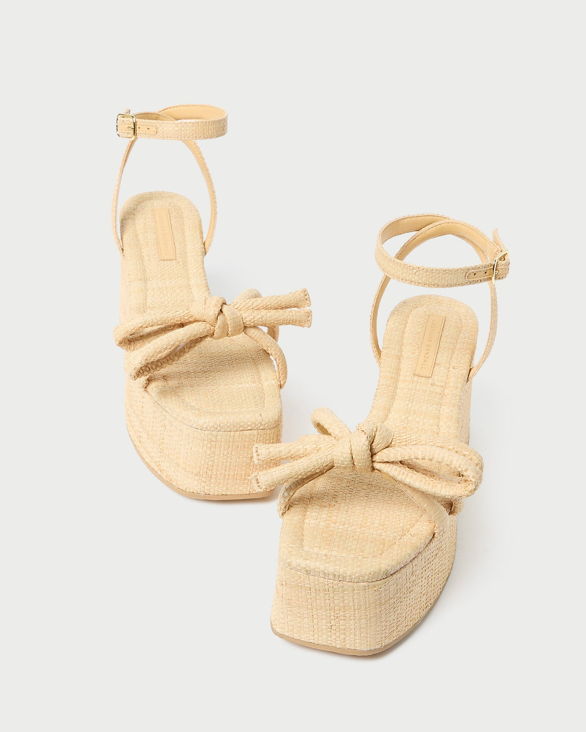 Hudson Natural Raffia Platform Sandal - Loeffler Randall Trusted