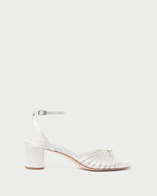 Olivia Cream Knot Mid-Heel Sandal - Loeffler Randall Essential