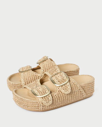 Theo Natural Two-Band Sandal - Loeffler Randall Classic