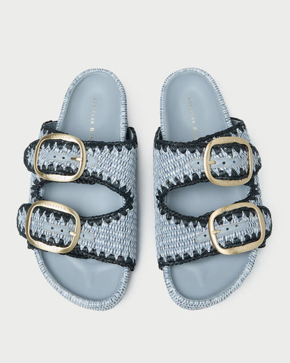 Theo Blue Two-Band Sandal - Loeffler Randall Latest