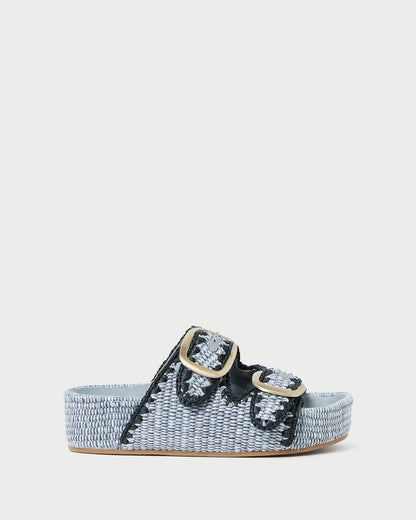 Theo Blue Two-Band Sandal - Loeffler Randall Latest