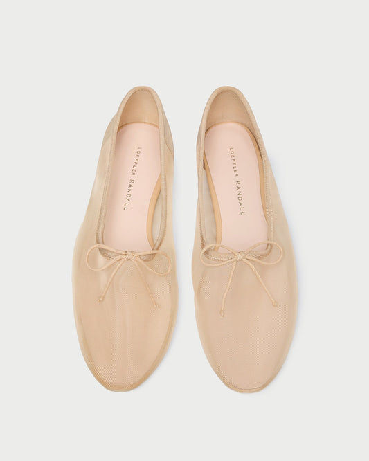 Landon Caramel Mesh Ballet Flat - Loeffler Randall Smart Buy
