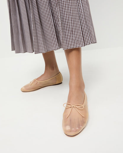 Landon Caramel Mesh Ballet Flat - Loeffler Randall Smart Buy