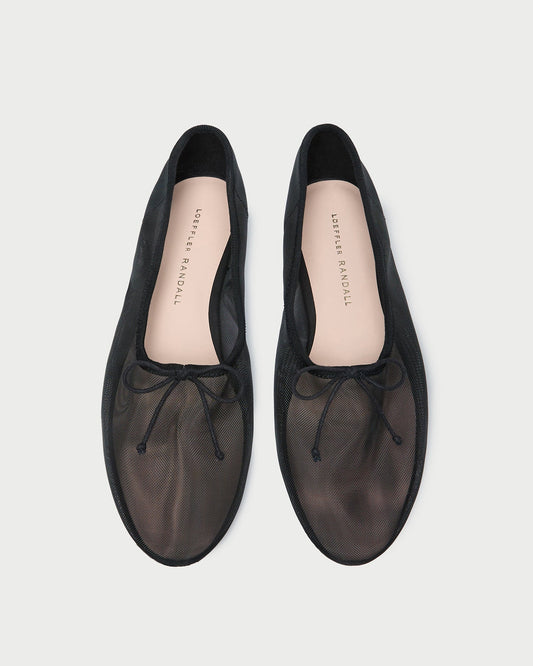 Landon Black Mesh Ballet Flat - Loeffler Randall Quality
