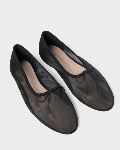 Landon Black Mesh Ballet Flat - Loeffler Randall Quality