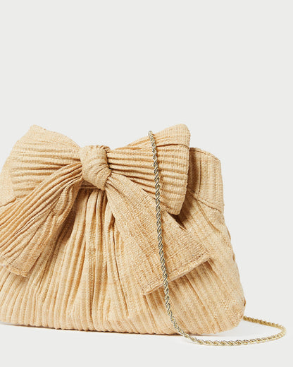 Rayne Natural Bow Clutch - Loeffler Randall Recommended