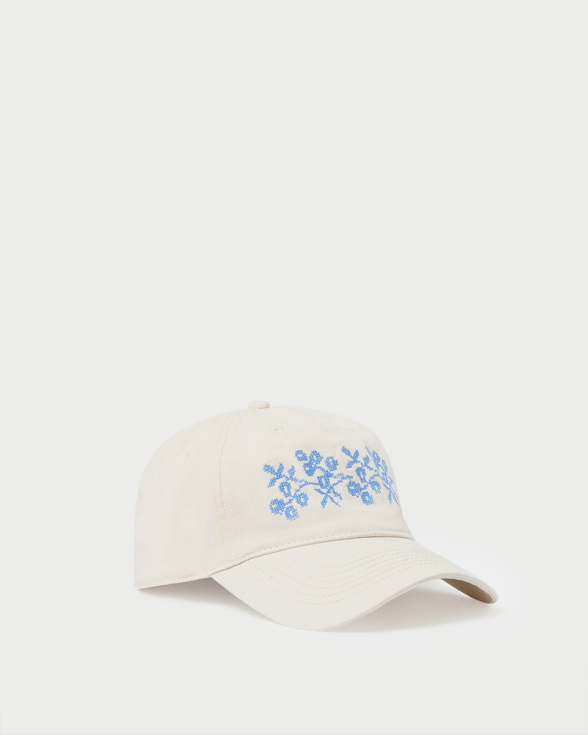 Cairo Natural/Blue Embroidered Cap - Loeffler Randall Great Value
