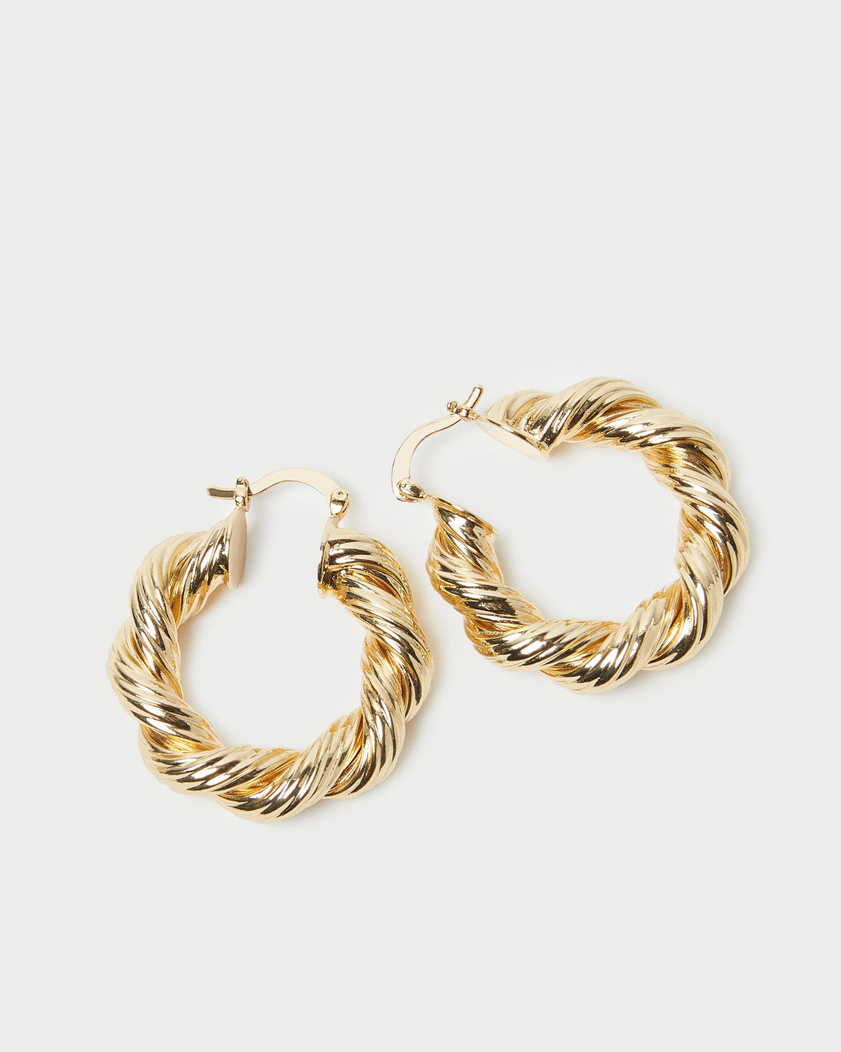 Atticus Gold Twisted Hoop Earrings - Loeffler Randall Quality