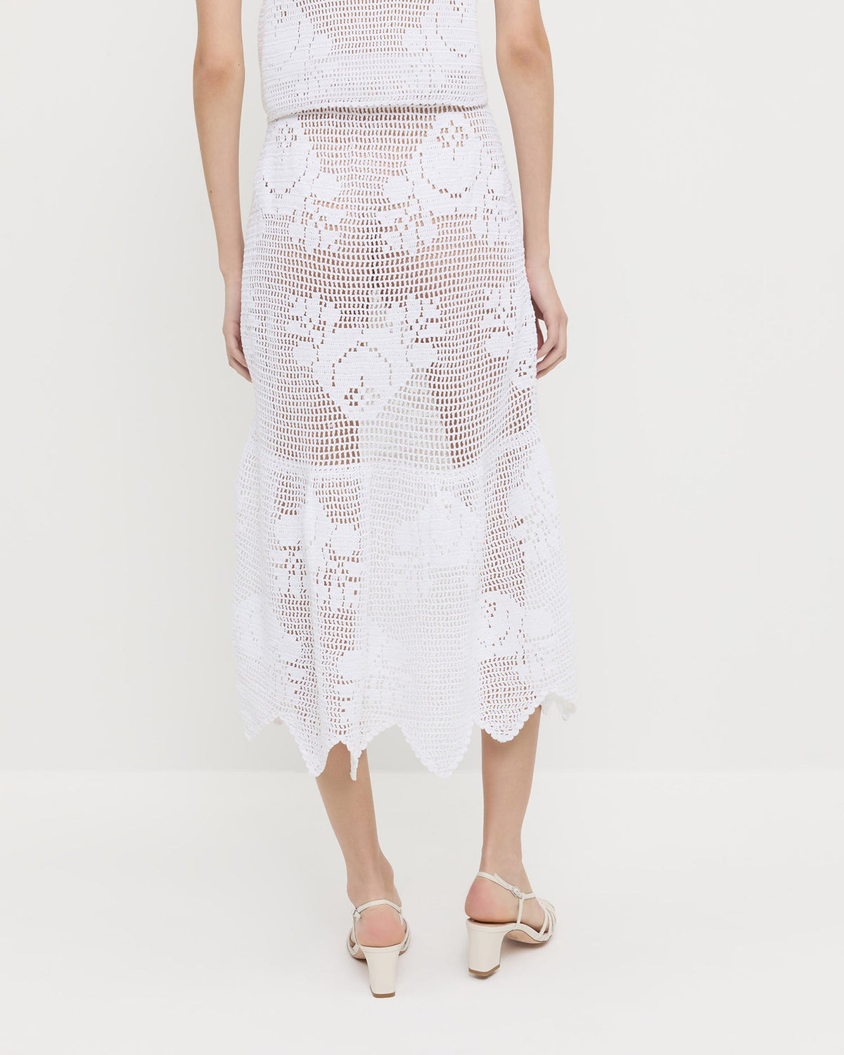 Sullivan Cream Crochet Skirt - Loeffler Randall Special Offer