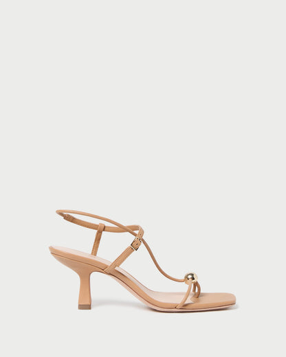 Triana Dune Leather Mid-Heel Sandal - Loeffler Randall Popular