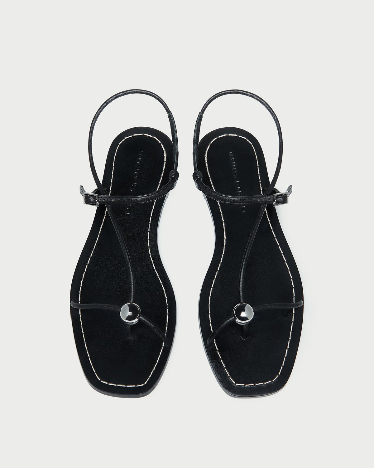 Lara Black Leather Sandal - Loeffler Randall Essential