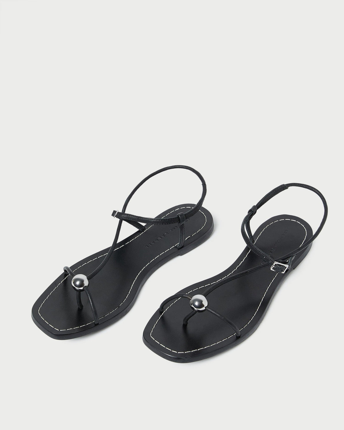 Lara Black Leather Sandal - Loeffler Randall Essential