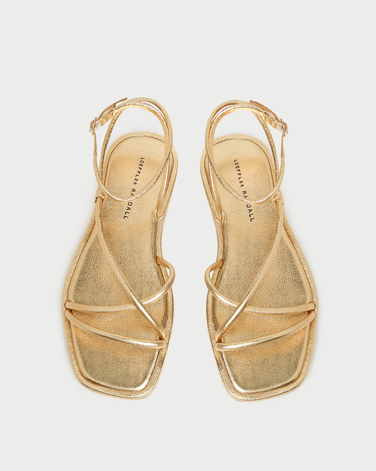 Noor Gold Leather Flat Sandal - Loeffler Randall Trusted