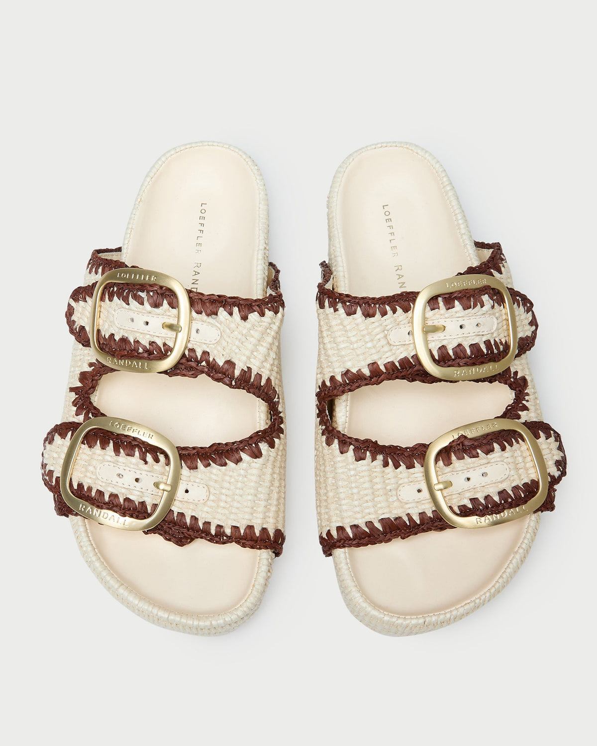 Theo Cream Two-Band Sandal - Loeffler Randall Signature