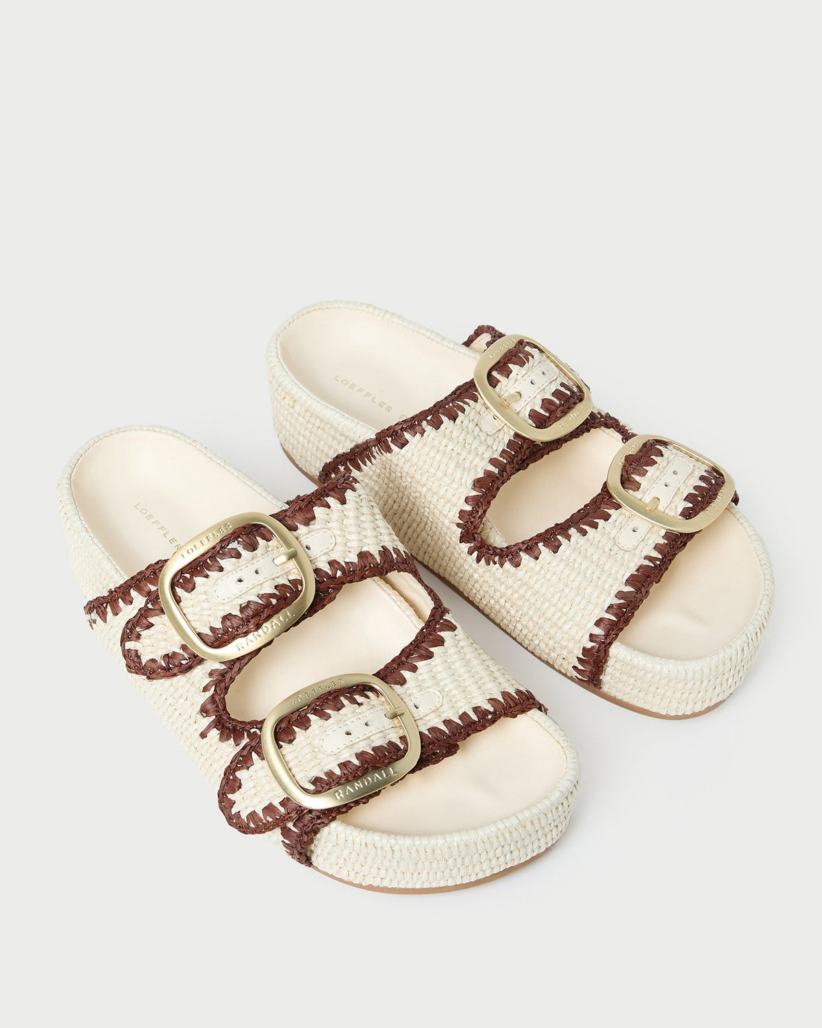 Theo Cream Two-Band Sandal - Loeffler Randall Signature