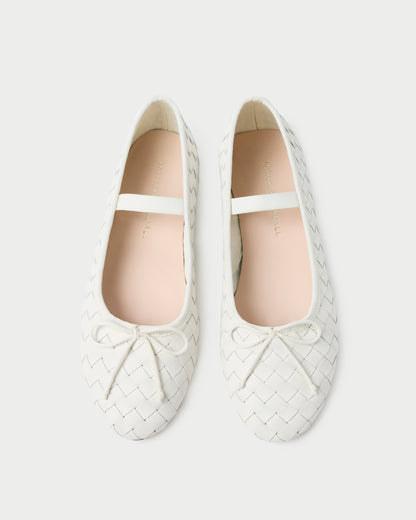 Leonie Cream Woven Ballet Flat - Loeffler Randall Popular