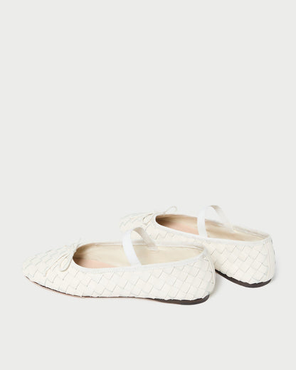 Leonie Cream Woven Ballet Flat - Loeffler Randall Popular