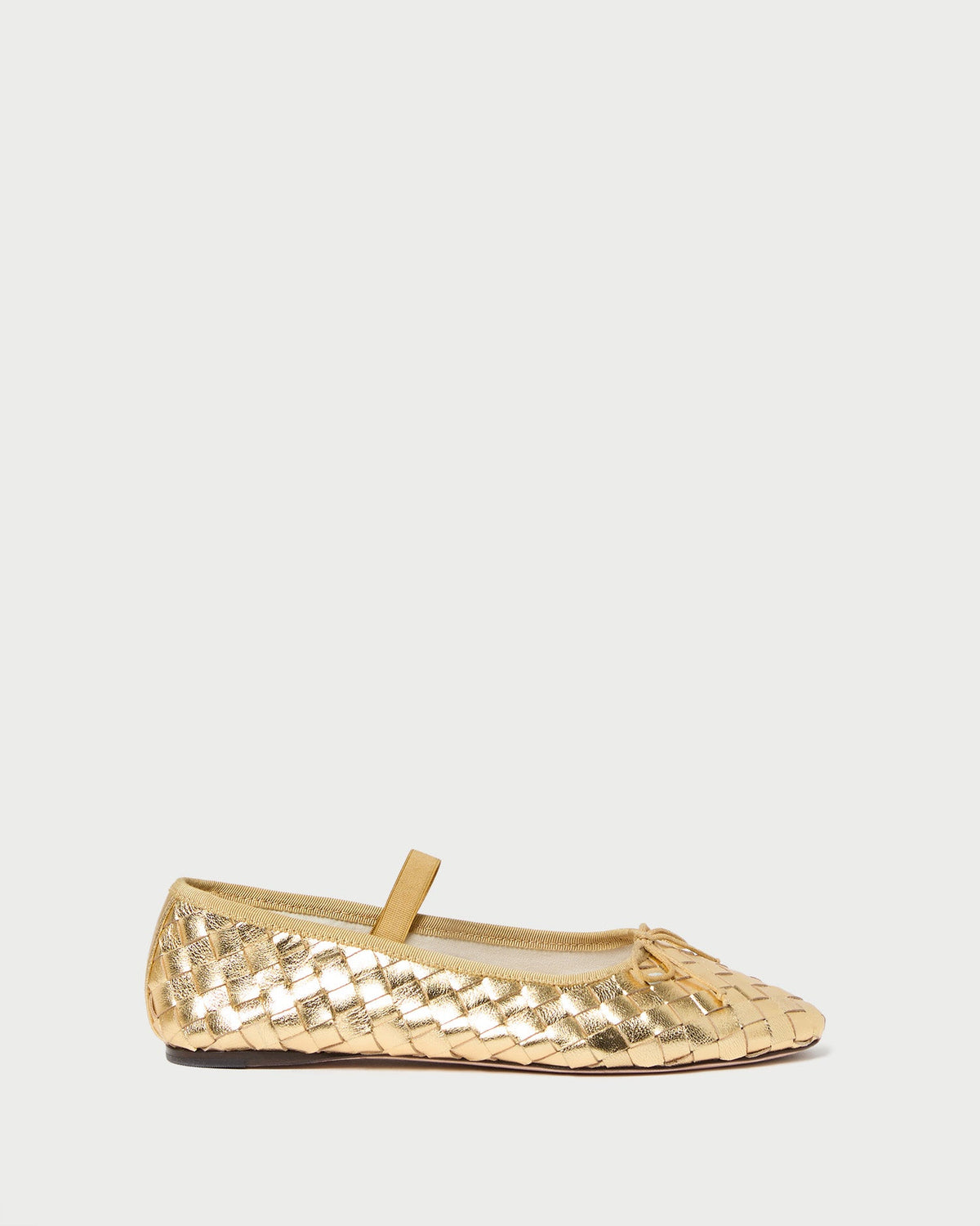 Leonie Gold Woven Ballet Flat - Loeffler Randall Quality