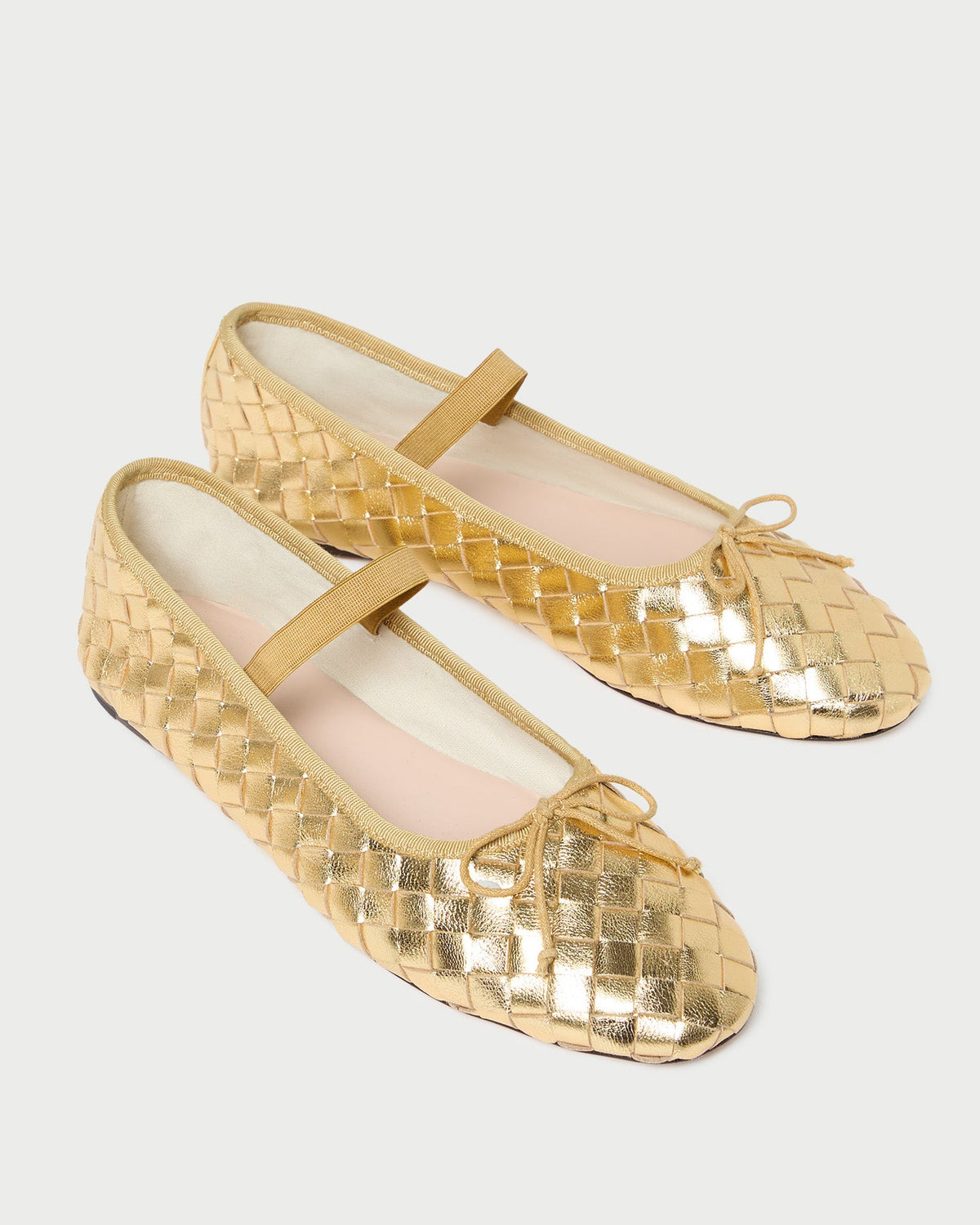 Leonie Gold Woven Ballet Flat - Loeffler Randall Quality