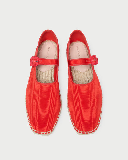 Clover Red Moiré Espadrille - Loeffler Randall Quality