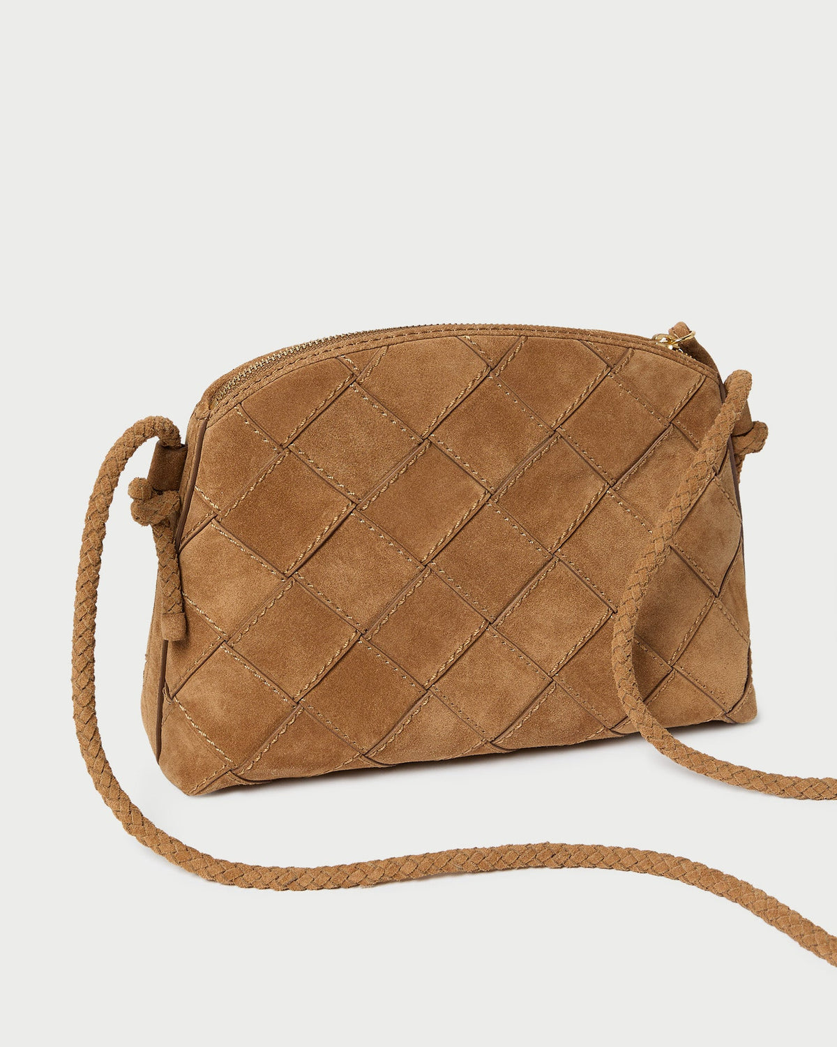 Mallory Toffee Woven Suede Crossbody - Loeffler Randall Everyday