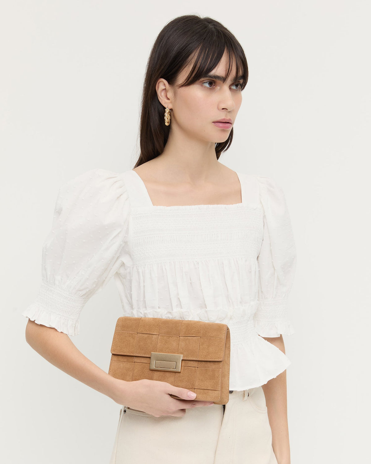 Delphine Toffee Suede Shoulder Bag - Loeffler Randall Trending