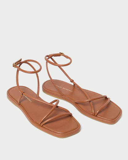 Noor Timber Leather Flat Sandal - Loeffler Randall Trending
