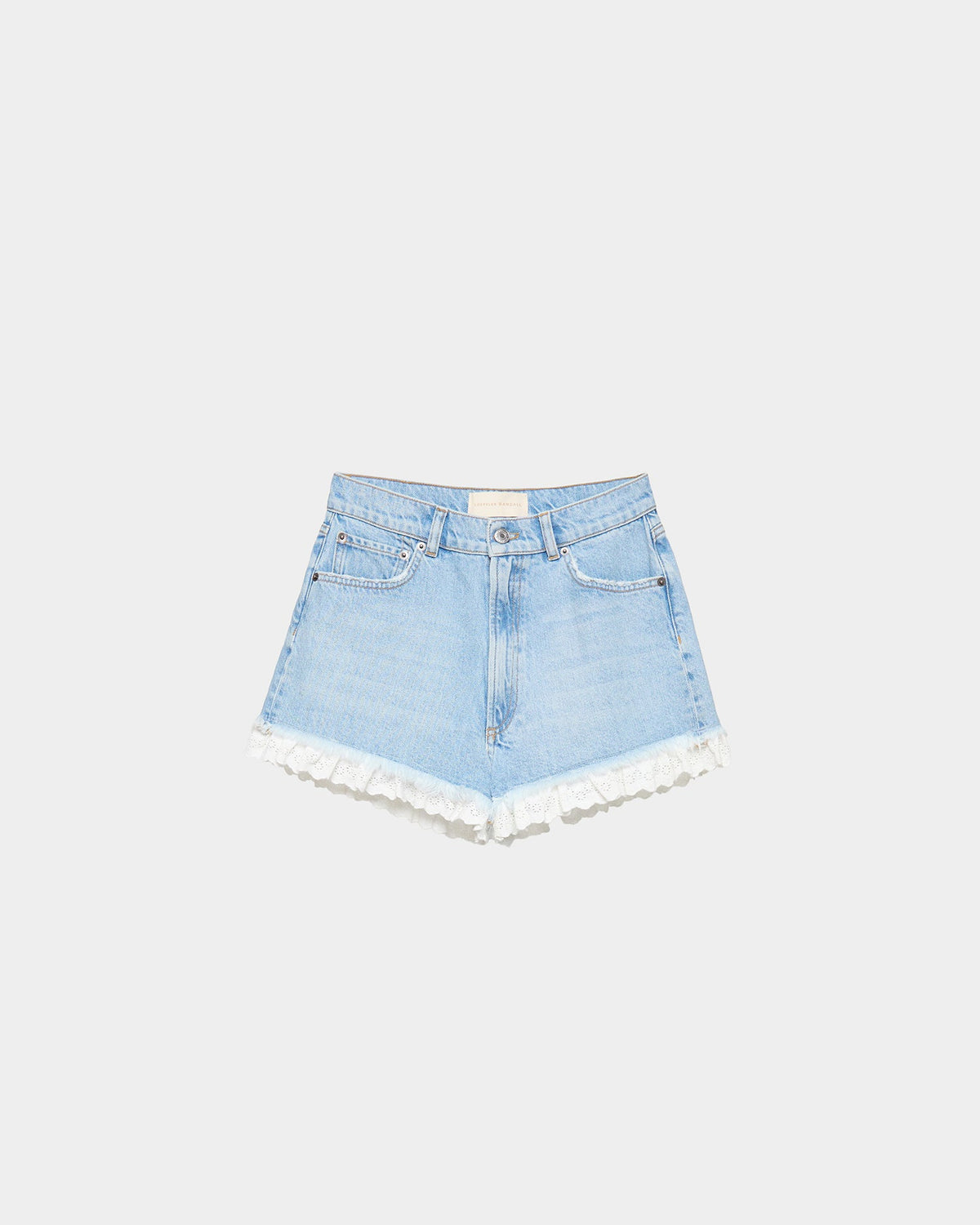 Kay Lace-Trimmed Denim Shorts - Loeffler Randall Popular