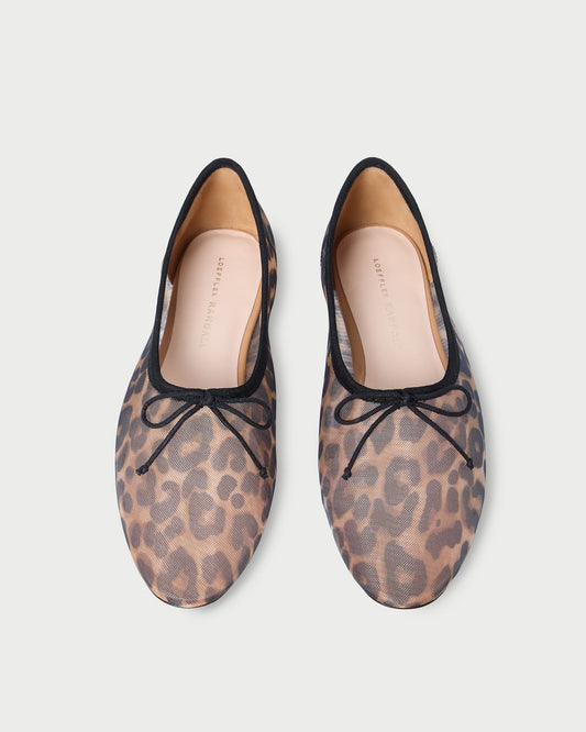 Landon Leopard Mesh Ballet Flat - Loeffler Randall Trending