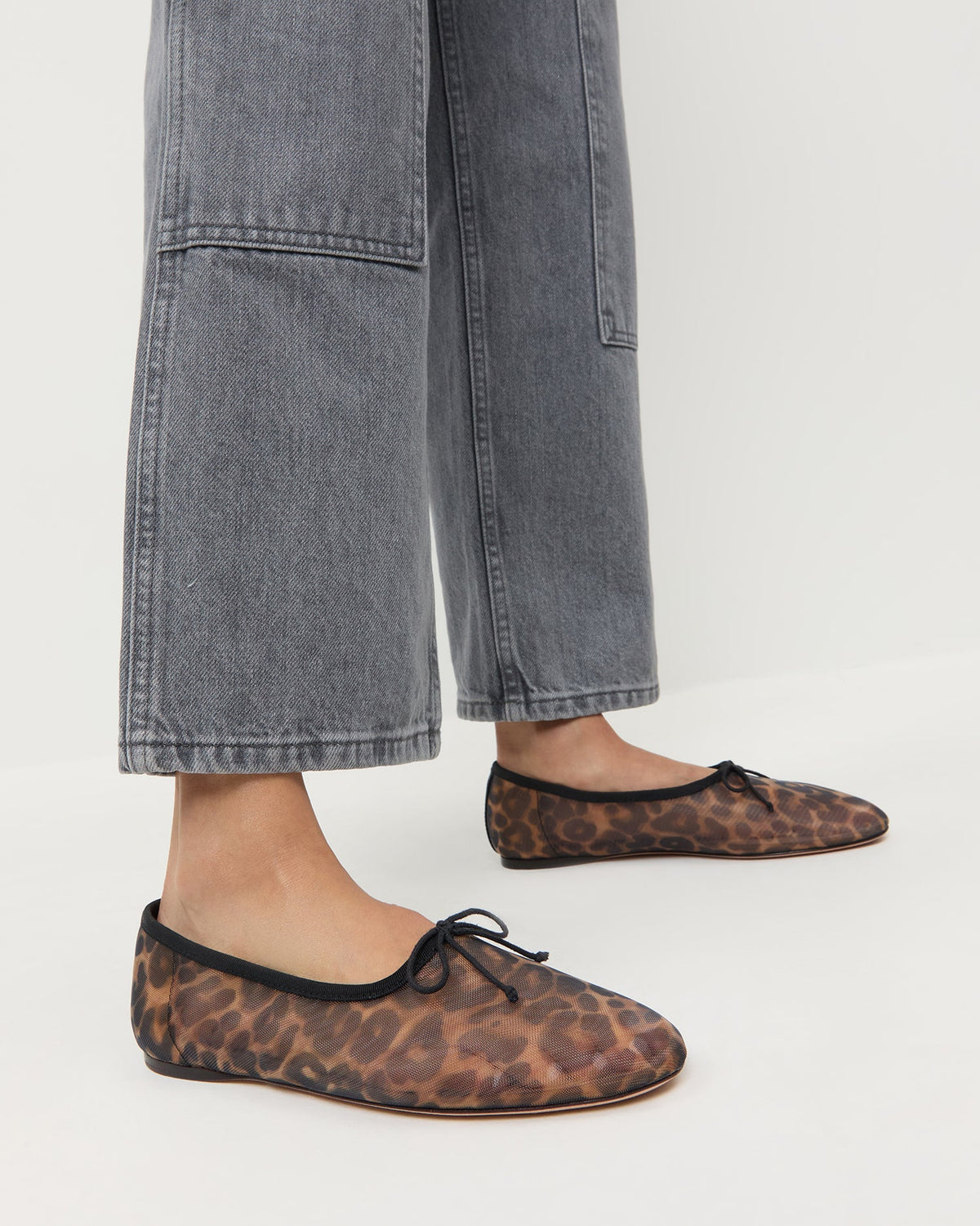 Landon Leopard Mesh Ballet Flat - Loeffler Randall Trending