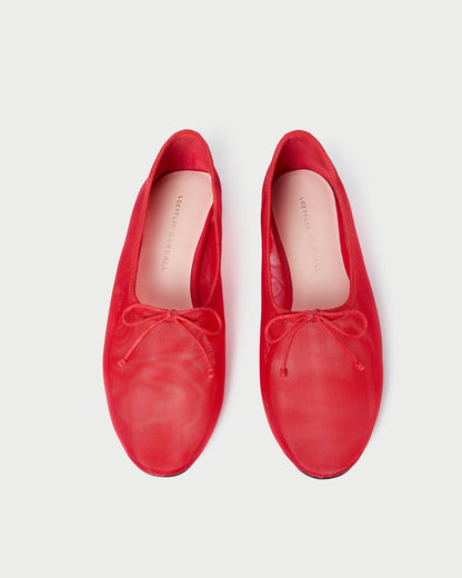 Landon Red Mesh Ballet Flat - Loeffler Randall Trusted