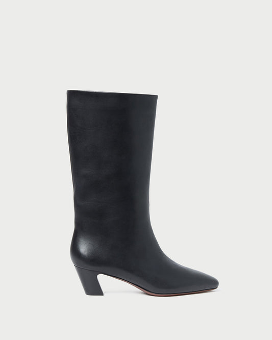 Cleo Black Leather Mid-Calf Boot - Loeffler Randall Everyday