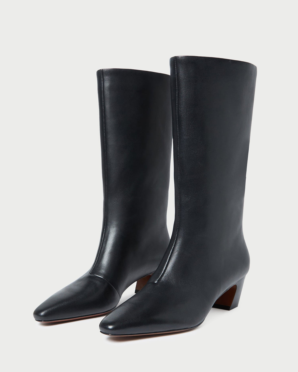 Cleo Black Leather Mid-Calf Boot - Loeffler Randall Everyday