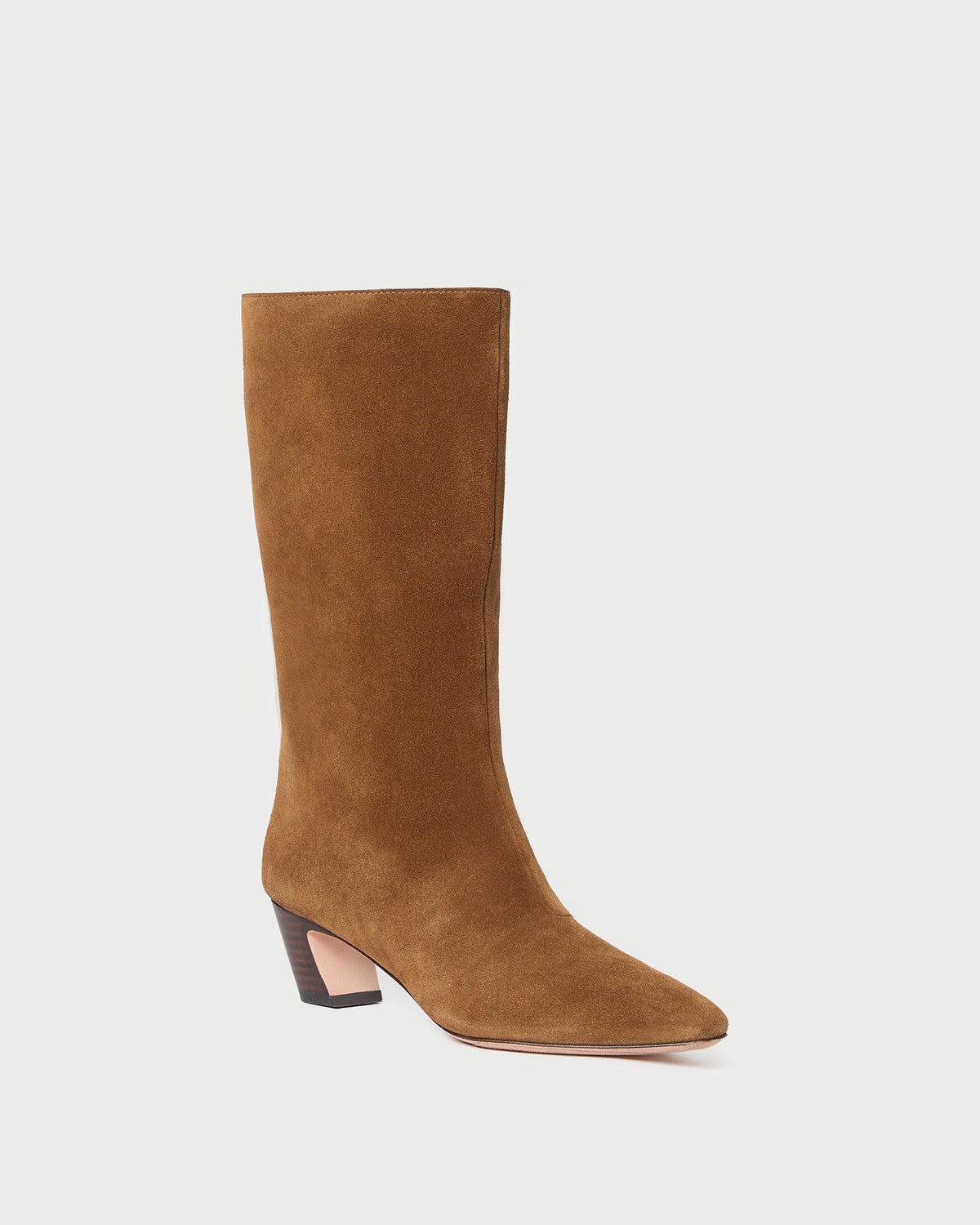 Cleo Cacao Suede Mid-Calf Boot - Loeffler Randall New