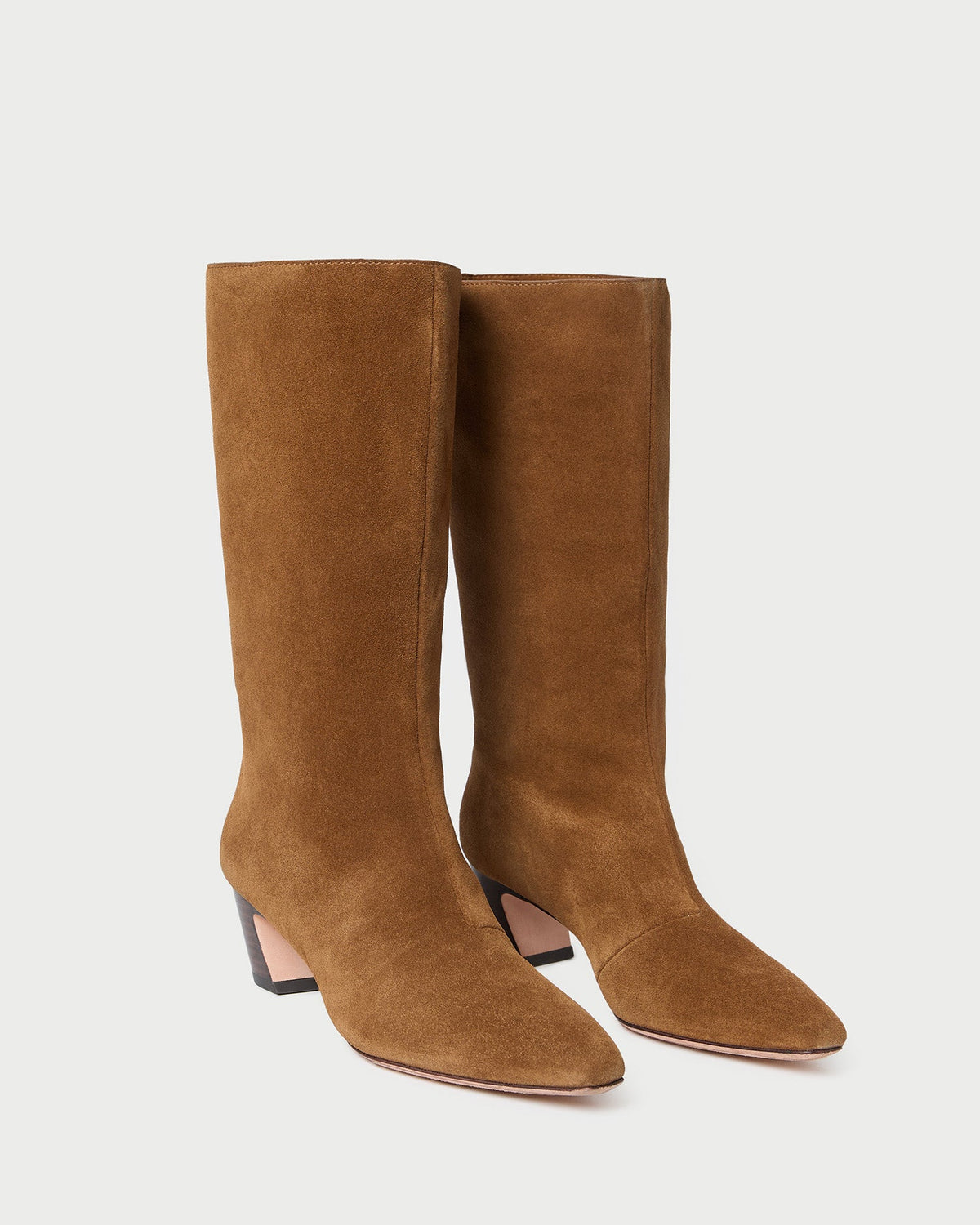 Cleo Cacao Suede Mid-Calf Boot - Loeffler Randall New