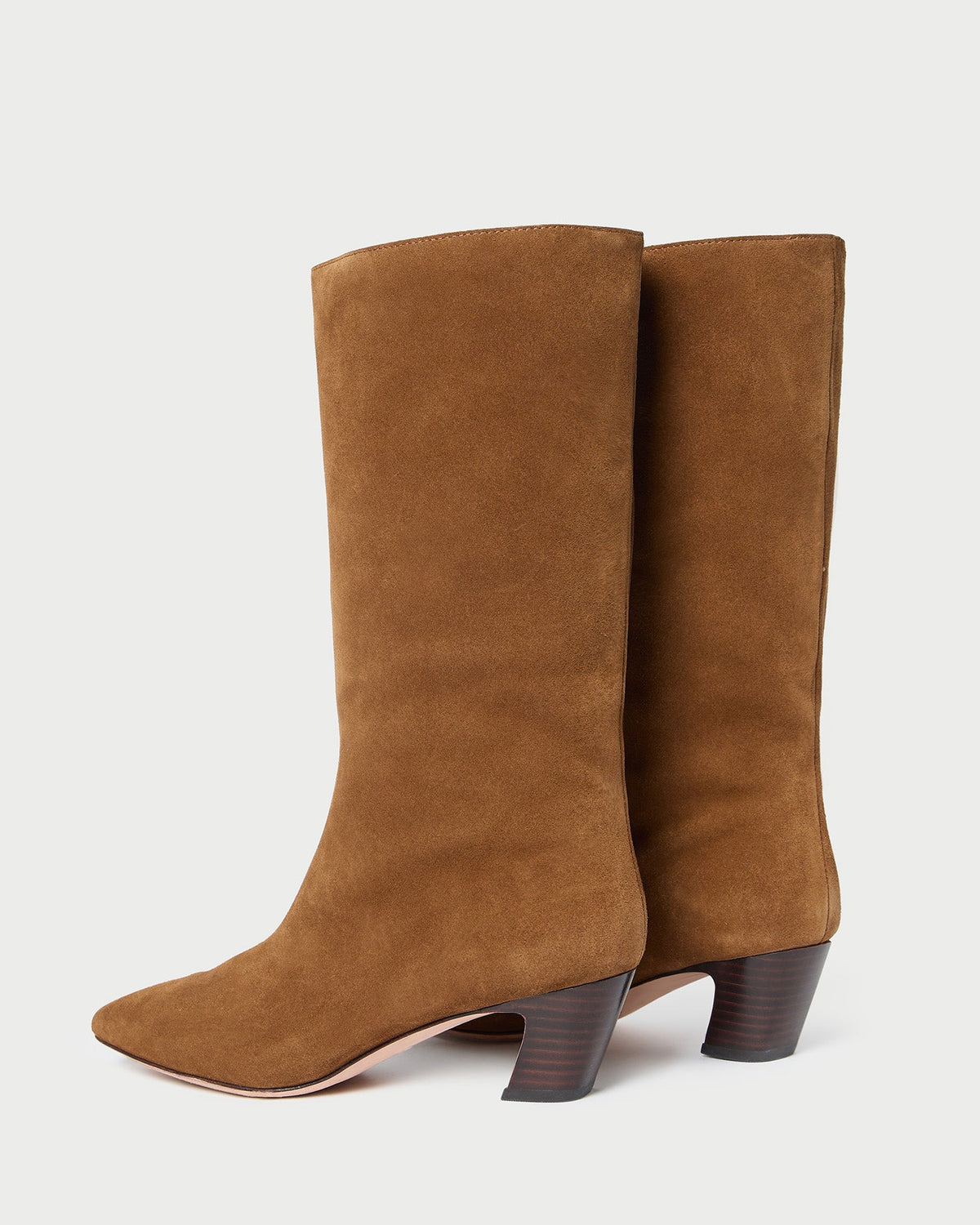 Cleo Cacao Suede Mid-Calf Boot - Loeffler Randall New