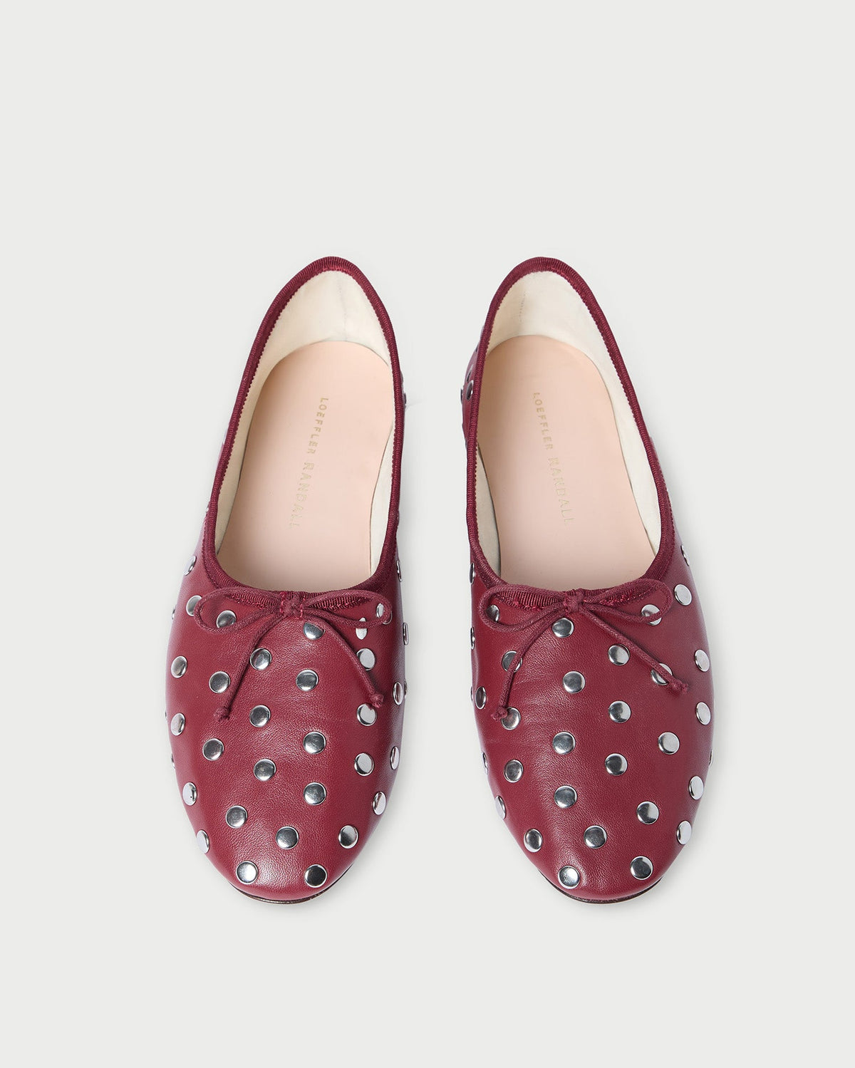 Landon Wine/Silver Ballet Flat - Loeffler Randall Top Pick
