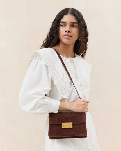 Delphine Espresso Suede Shoulder Bag - Loeffler Randall Latest