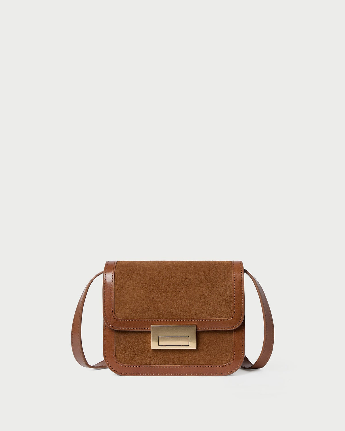 Desi Cacao Suede/Leather Crossbody - Loeffler Randall Quality