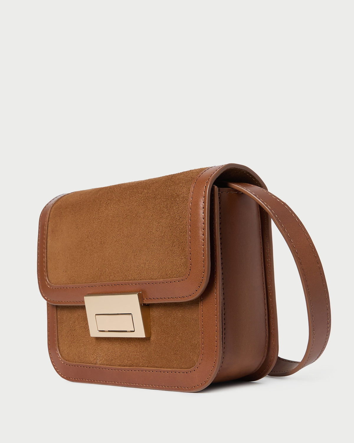 Desi Cacao Suede/Leather Crossbody - Loeffler Randall Quality
