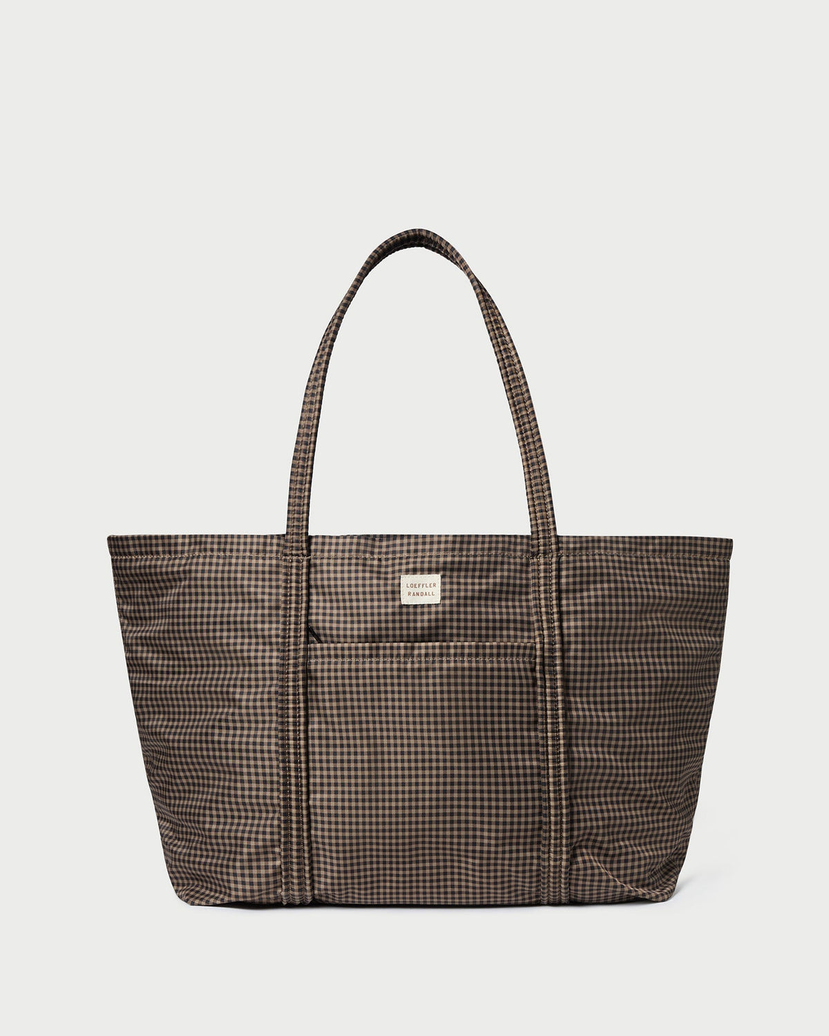 Dina Brown/Black Check Travel Tote - Loeffler Randall Popular
