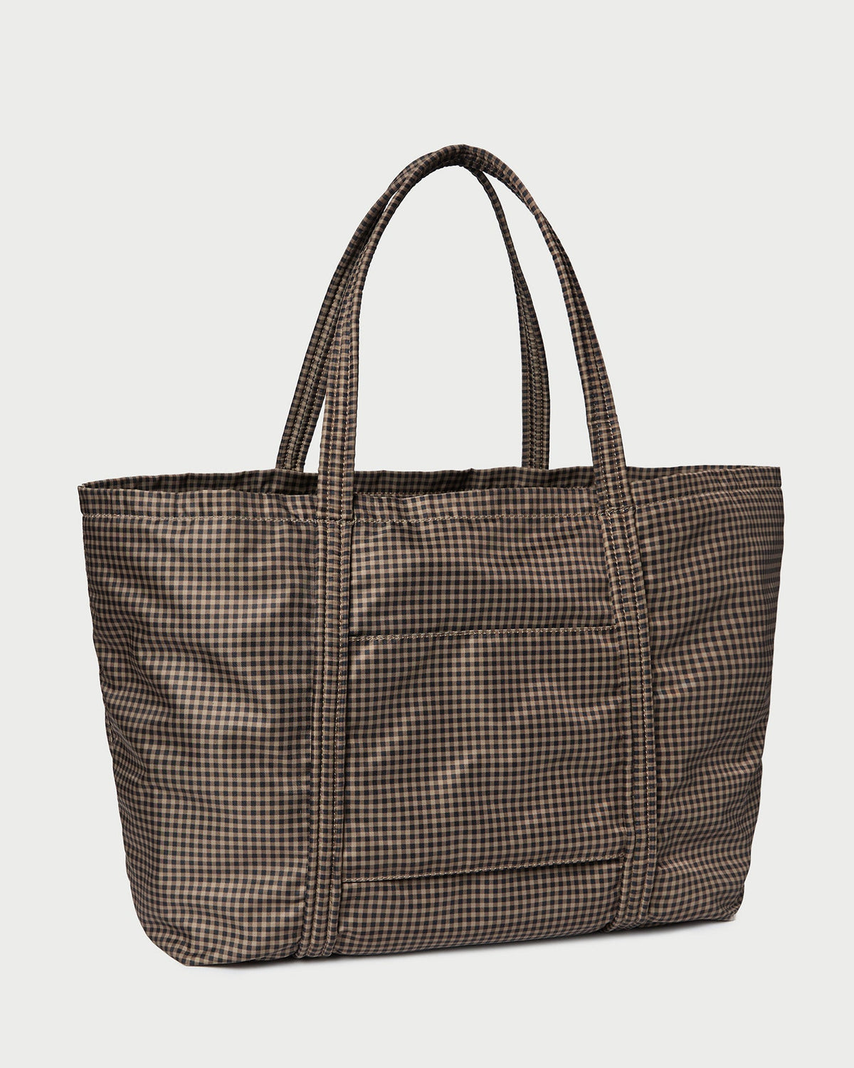 Dina Brown/Black Check Travel Tote - Loeffler Randall Popular