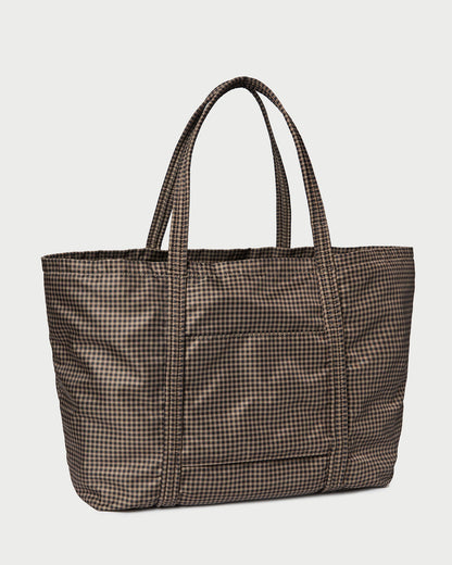 Dina Brown/Black Check Travel Tote - Loeffler Randall Popular