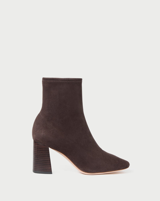 Elise Brown Suede Stretch Bootie - Loeffler Randall Quality